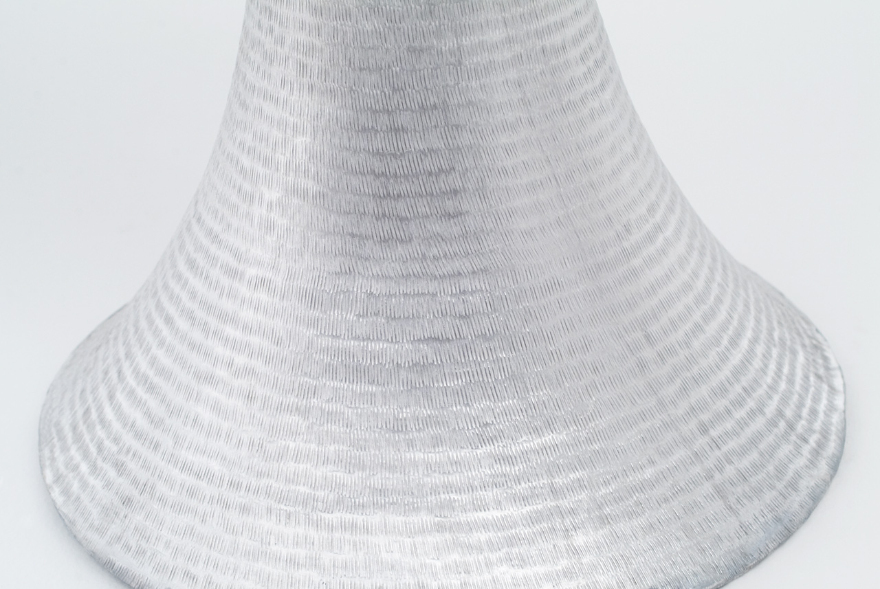 Design table and stool made of aluminium