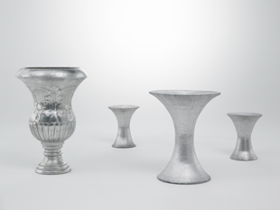 Amphora-style vase made from aluminium