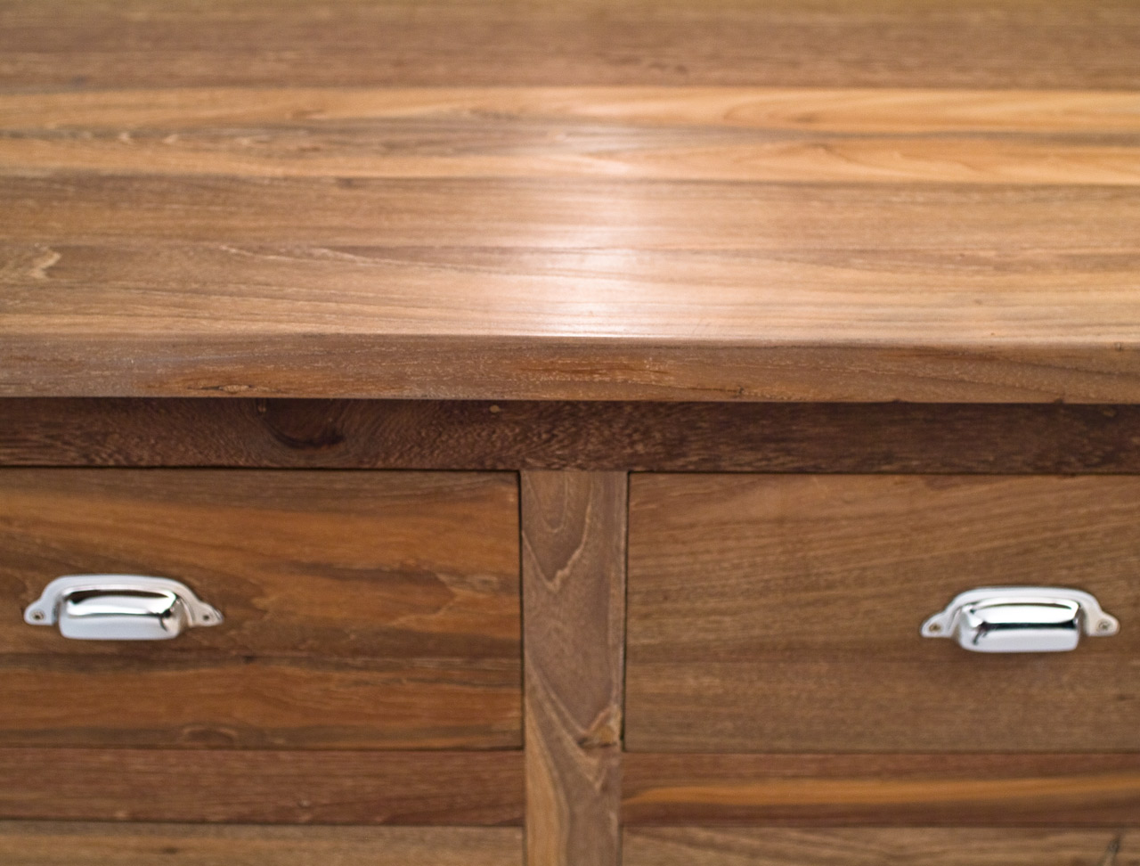 Design Sideboard made from historical Teakwood