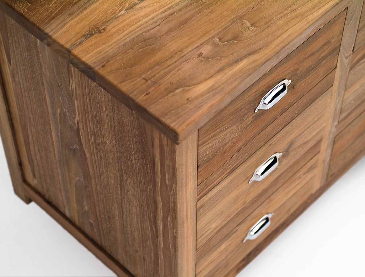 Design Sideboard made from historical Teakwood