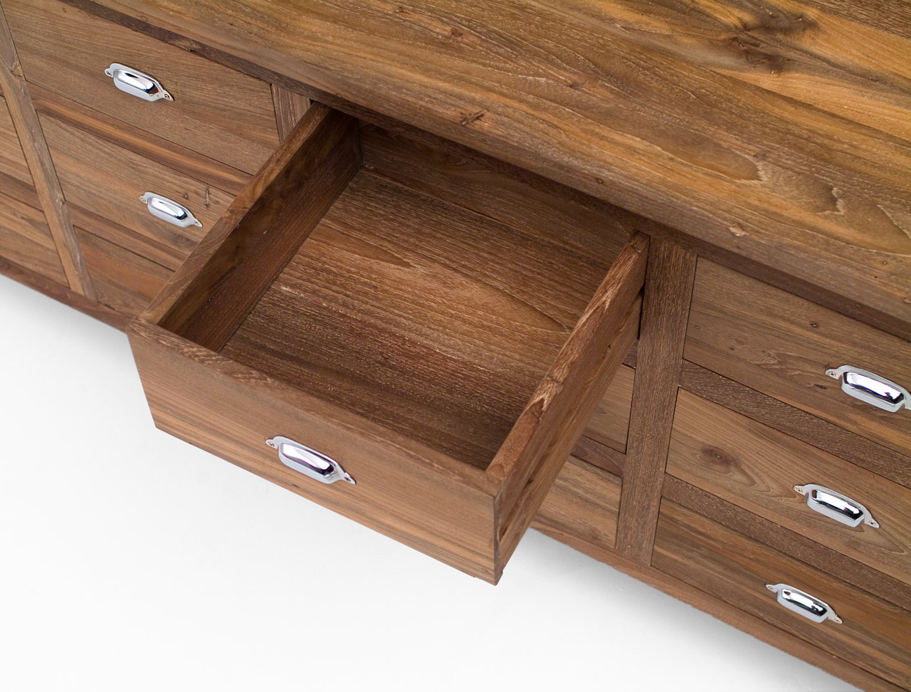Design Sideboard made from historical Teakwood